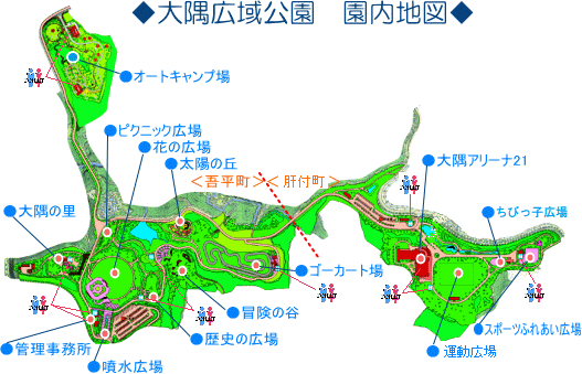 大隅広域公園マップ