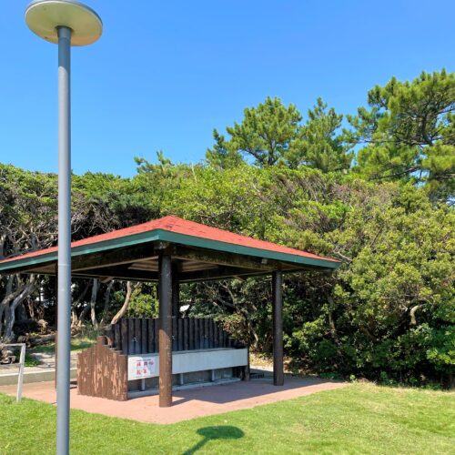 火之神公園キャンプ場にある炊事棟