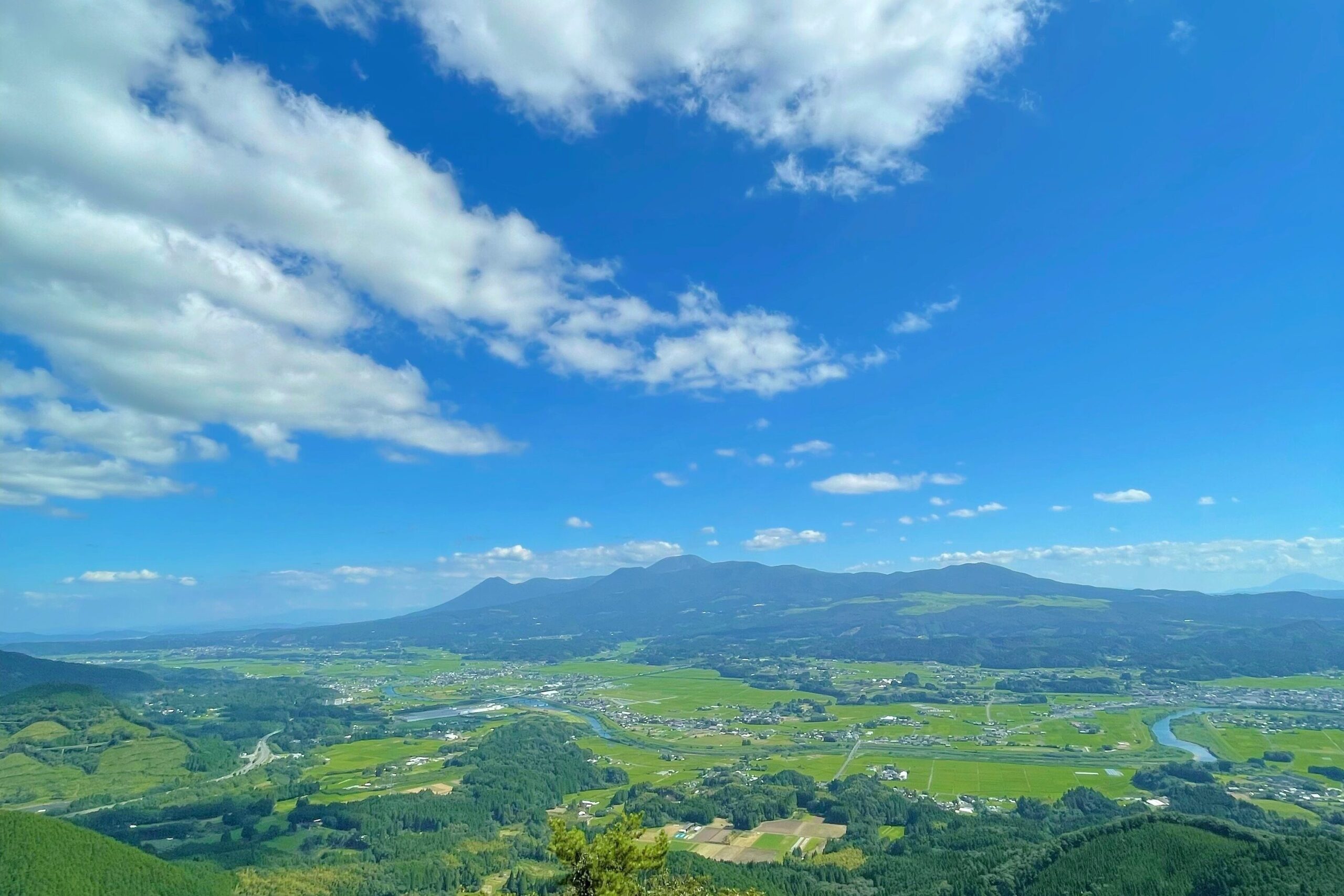 矢岳高原展望台から見た景色