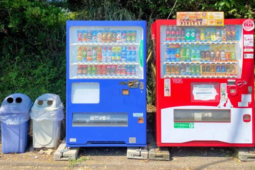 火之神公園キャンプ場にある自動販売機