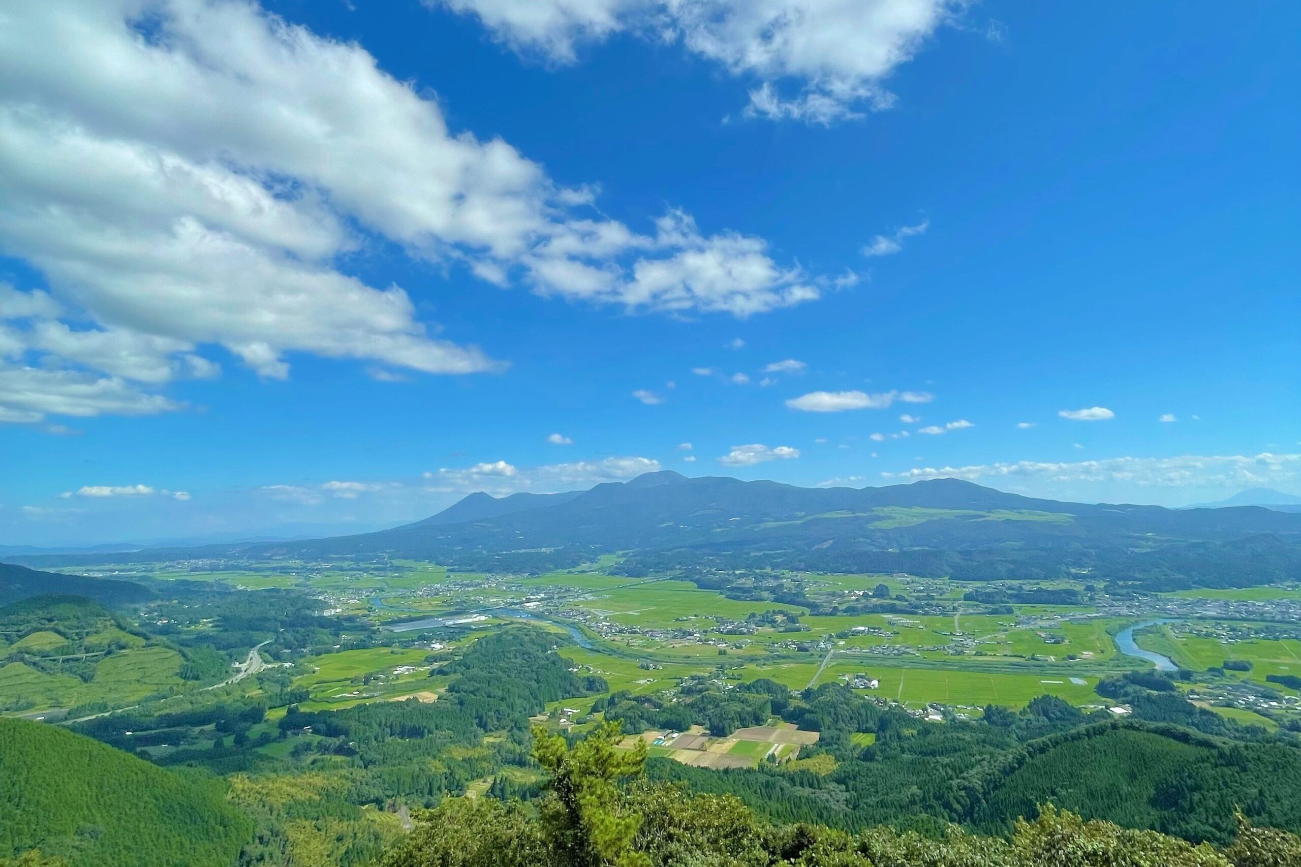 矢岳高原展望台から見た景色