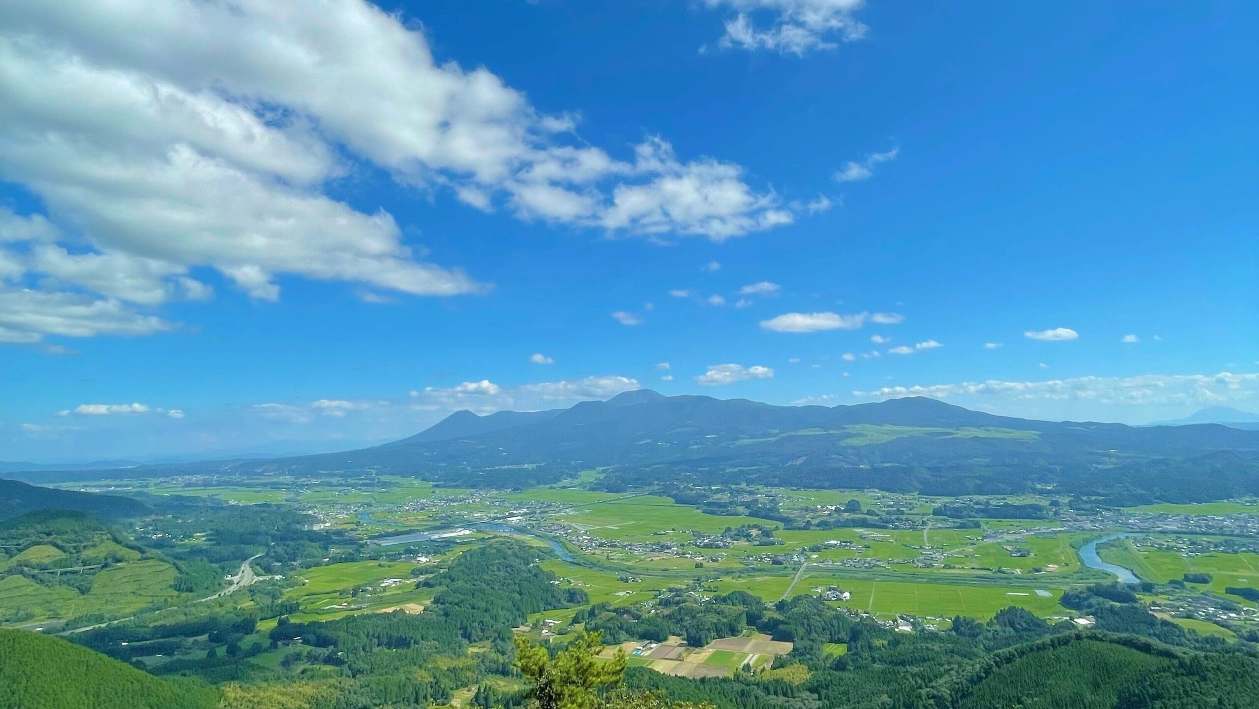 矢岳高原展望台から見た景色