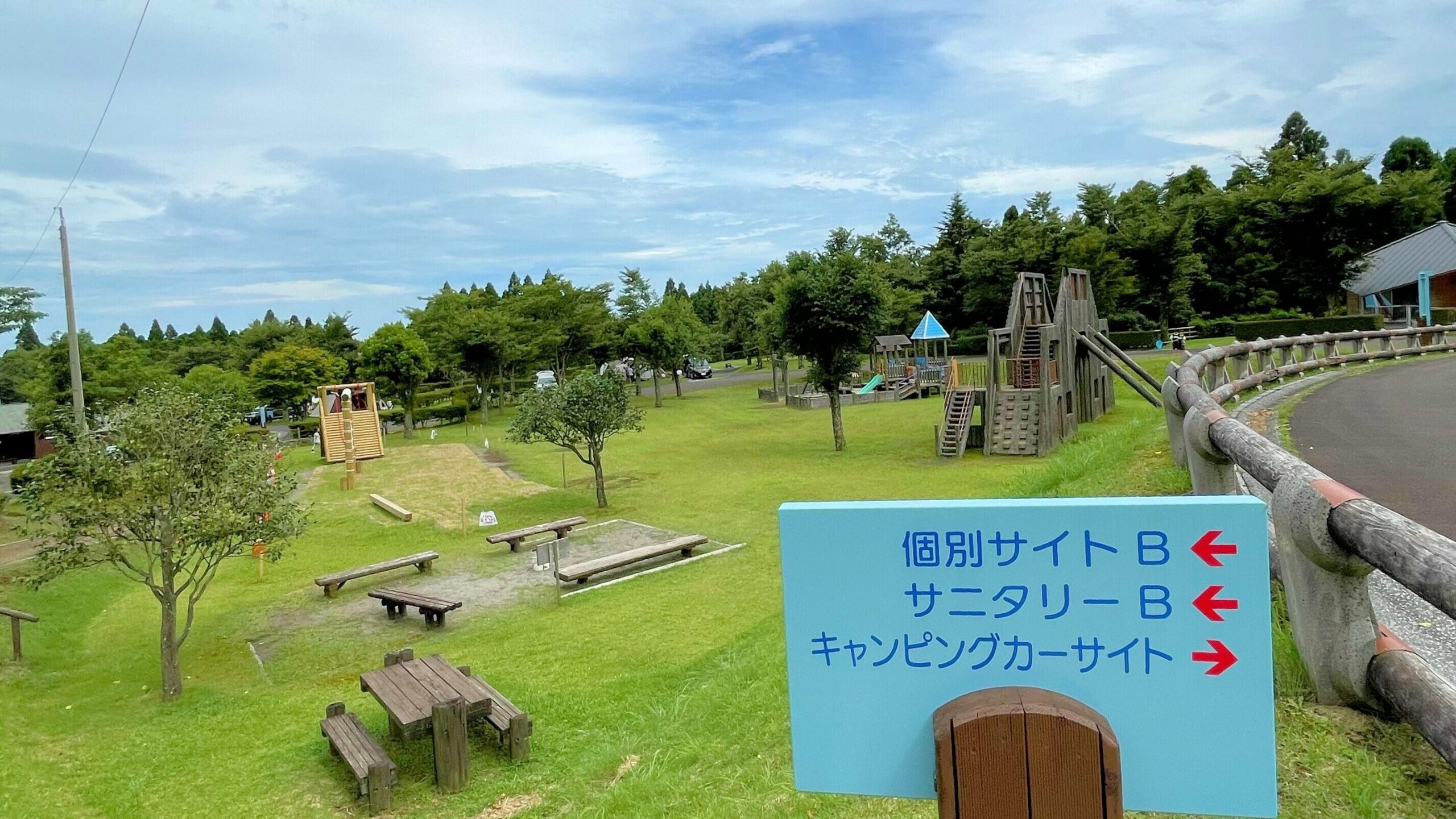 ひなもりオートキャンプ場の花火サイト