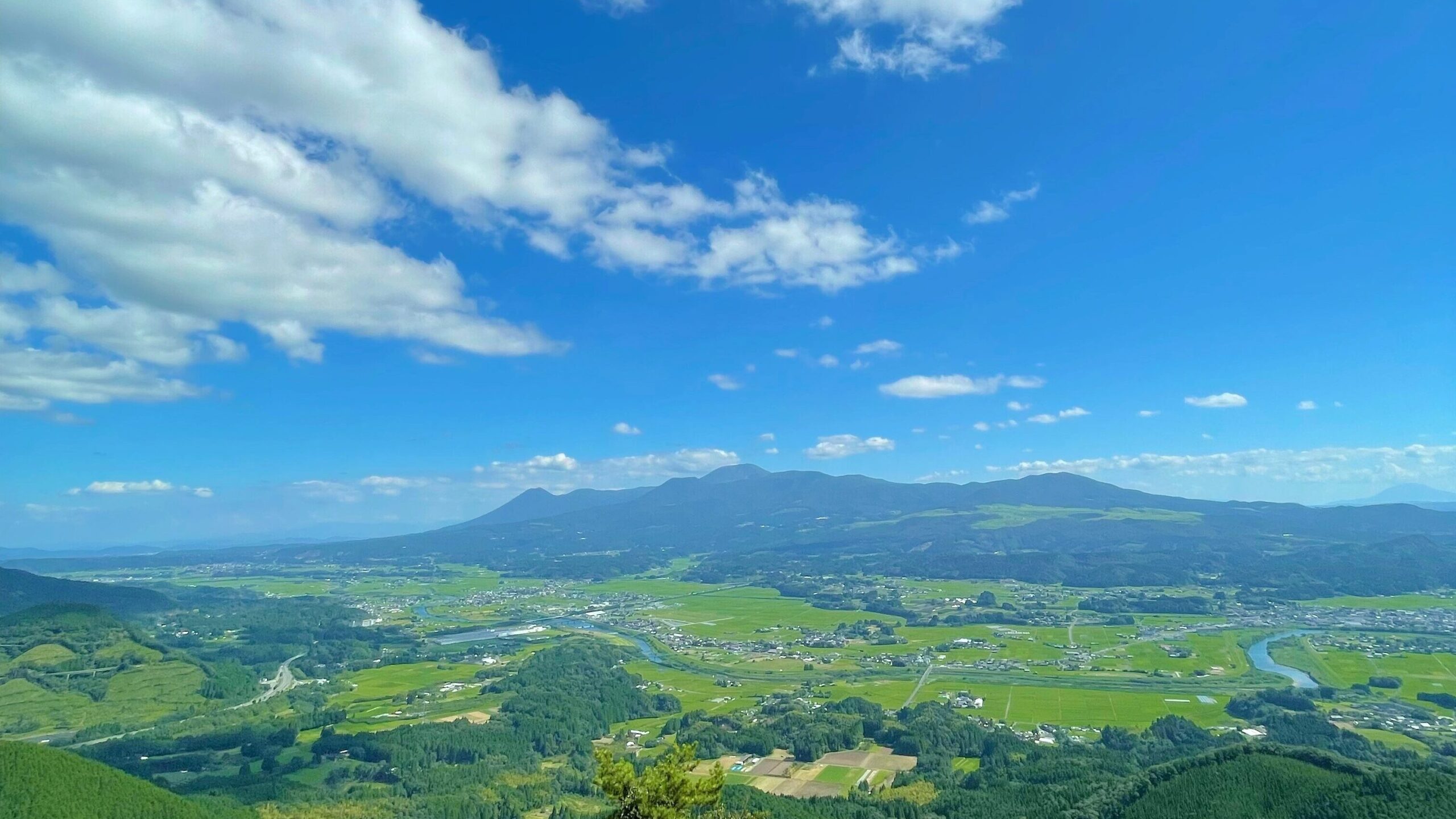 矢岳高原展望台から見た景色