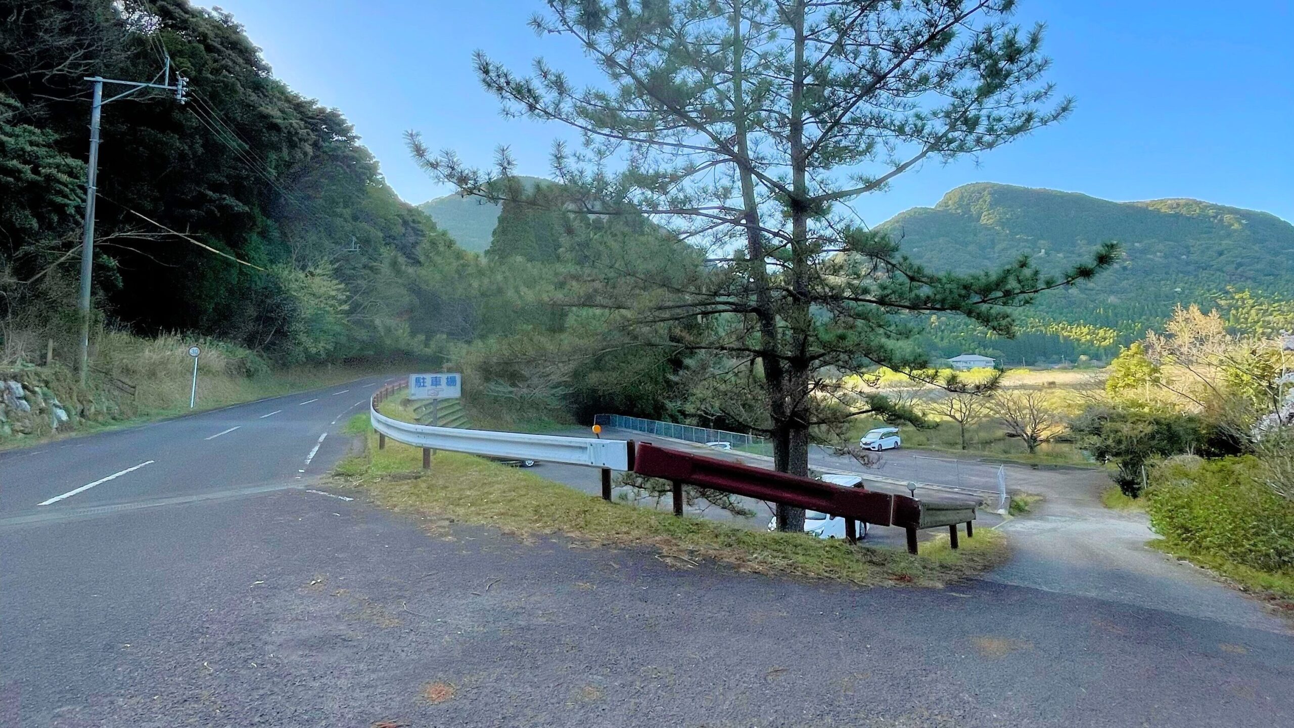 藺牟田池キャンプ場入り口