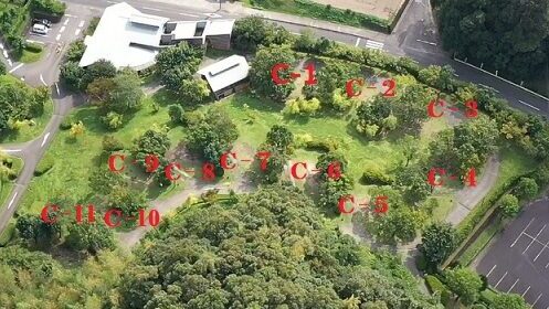 北薩広域公園キャンプ場オートキャンプサイトのマップ