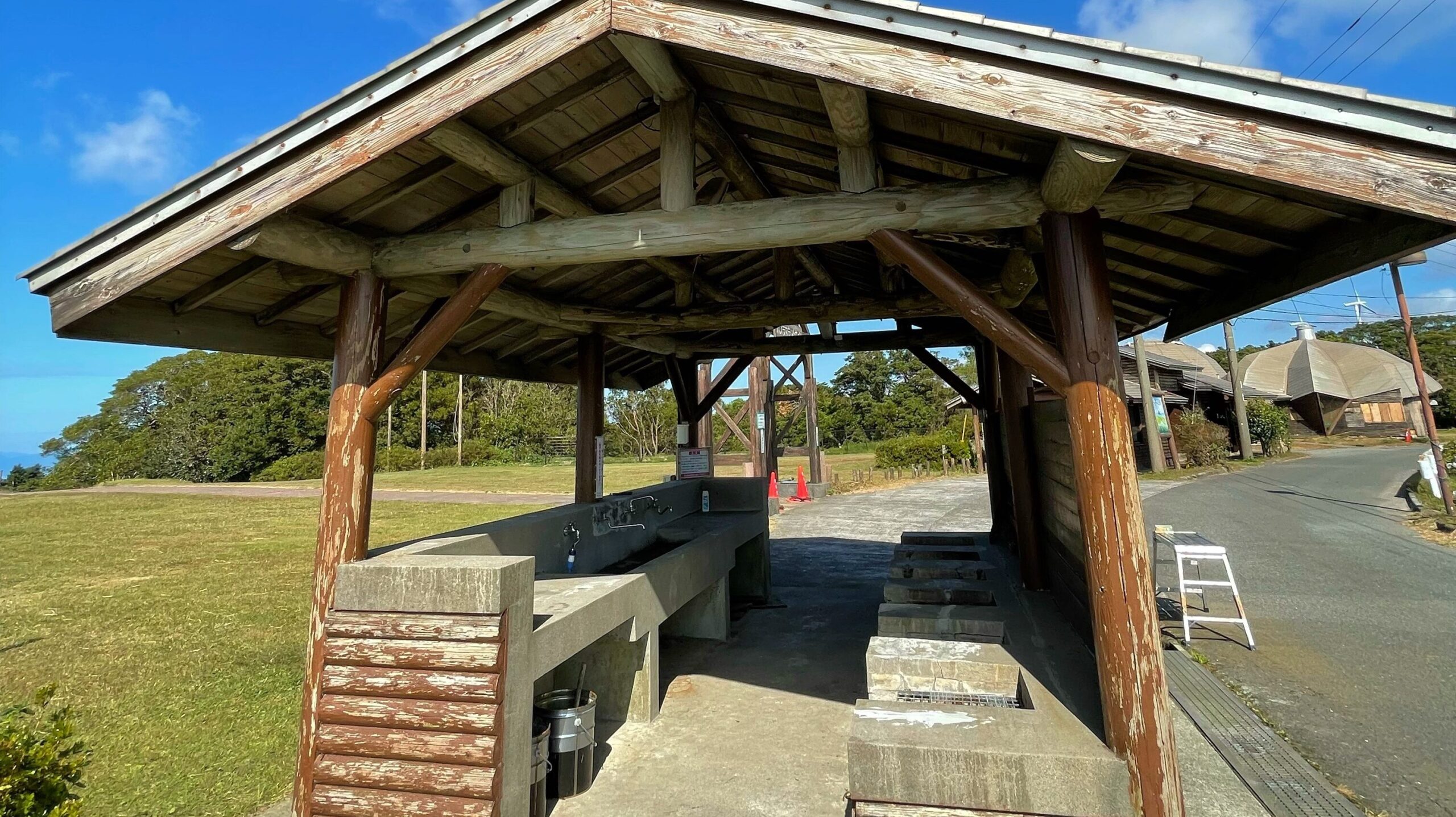 輝北うわば公園キャンプ場パノラマテントサイトの炊事場
